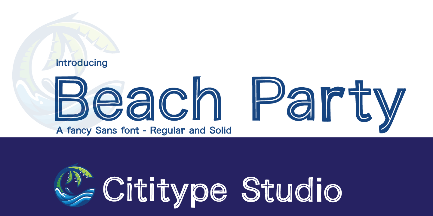 Beach Party Font preview